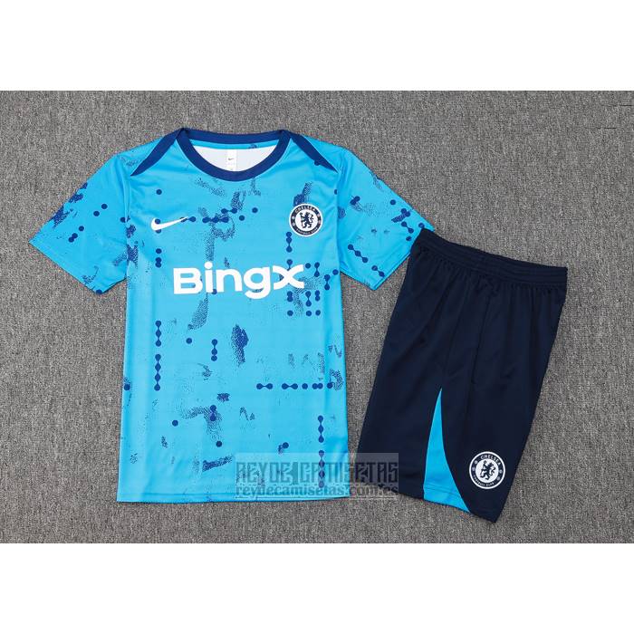 Chandal del Chelsea Manga Corta 2024-2025 Azul - Pantalon Corto